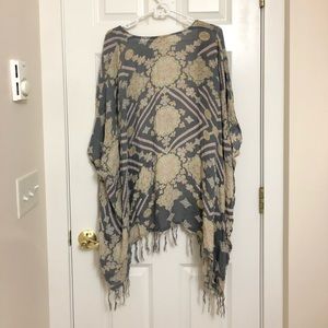 Flowy Kimono with Fringe